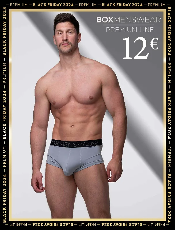 Stretch - lycra men's trunks for flexibilityHybrid Trunks - Emperor Grey