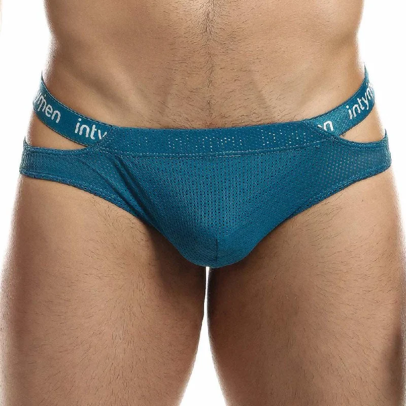 Silk - blend men's sexy underwear for a luxurious feelIntymen INI026 Mesh Cover Bikini Silk - blend men's sexy underwear for a luxurious feelIntymen INI026 Mesh Cover Bikini