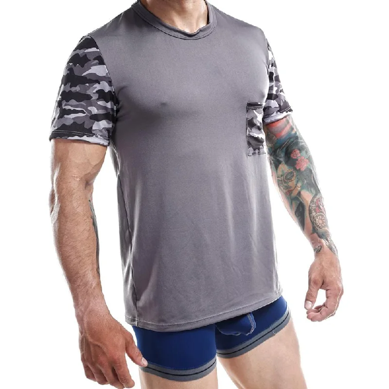 Metallic men's sexy underwear for a futuristic lookJocko JKN001 T-Shirt
