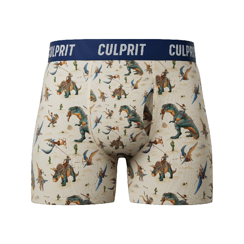 Breathable cotton men's boxer briefs for everyday wearJurassic Western 🏜️ Boxer Briefs w/ fly Breathable cotton men's boxer briefs for everyday wearJurassic Western 🏜️ Boxer Briefs w/ fly