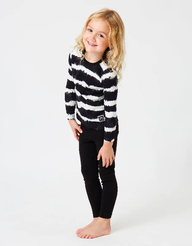 Organic men's thongs for an eco - friendly optionKids Pima Cotton Paint Stripes Legging Playwear Set Black Organic men's thongs for an eco - friendly optionKids Pima Cotton Paint Stripes Legging Playwear Set Black