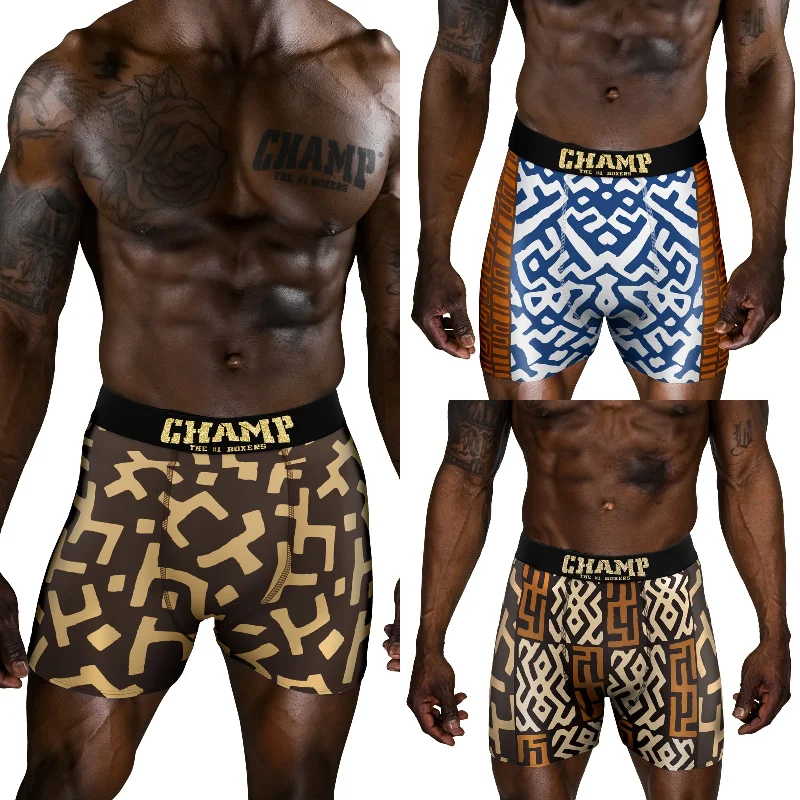 Breathable cotton men's boxer briefs for everyday wearKuba Cloth Edition (NO FLY)