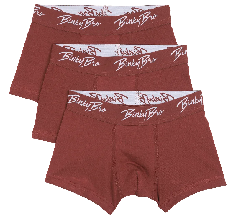 Patterned men's boxer briefs, such as stripes or checksLast Chance Briefs (Red)