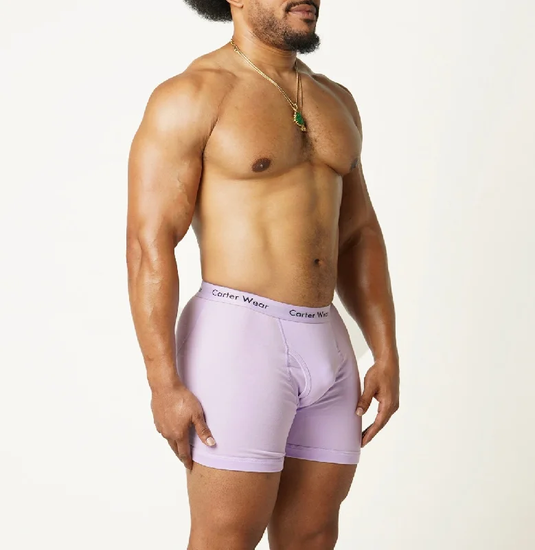 Stretch - fabric men's boxer briefs for a flexible fitLavender Boxer Brief