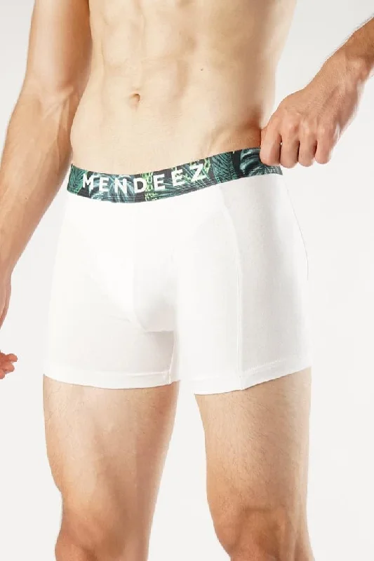 Thermal men's boxer briefs for cold weatherLush White Boxer Brief