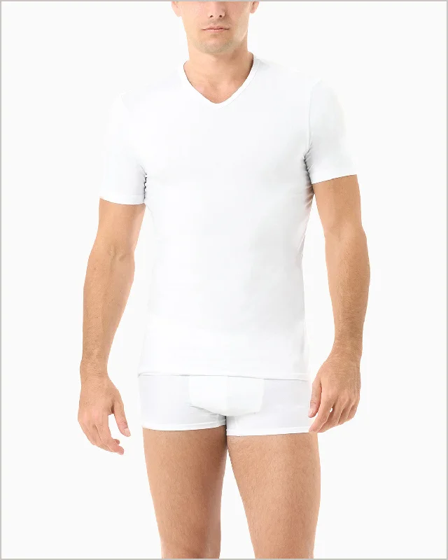 Thermal men's boxer briefs for cold weatherLuxury Micromodal V-Neck