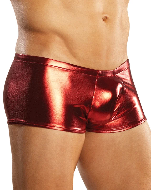 Mesh - paneled men's boxer briefs for ventilationMale Power 153070 Heavy Metal Mini Short Boxer Briefs Red Mesh - paneled men's boxer briefs for ventilationMale Power 153070 Heavy Metal Mini Short Boxer Briefs Red