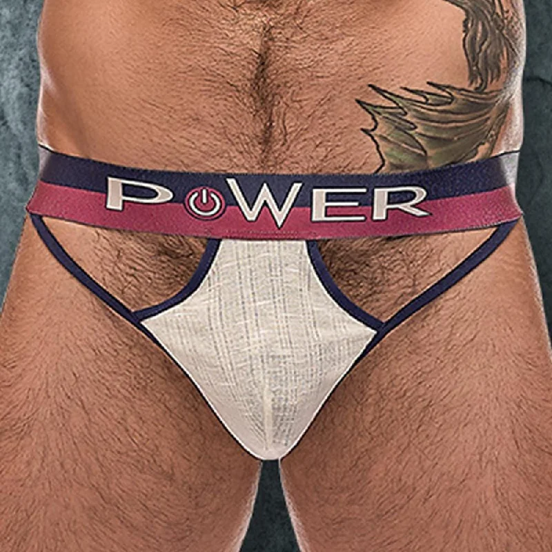 Sheer men's sexy underwear for a teasing effectMale Power 237246 French Terry Cutout Thong Sheer men's sexy underwear for a teasing effectMale Power 237246 French Terry Cutout Thong
