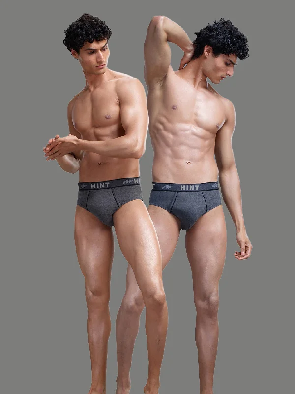Vintage - style men's briefs for a retro lookHINT IN METRO BRIEF # PLAIN ( Pack of 2 ) Vintage - style men's briefs for a retro lookHINT IN METRO BRIEF # PLAIN ( Pack of 2 )