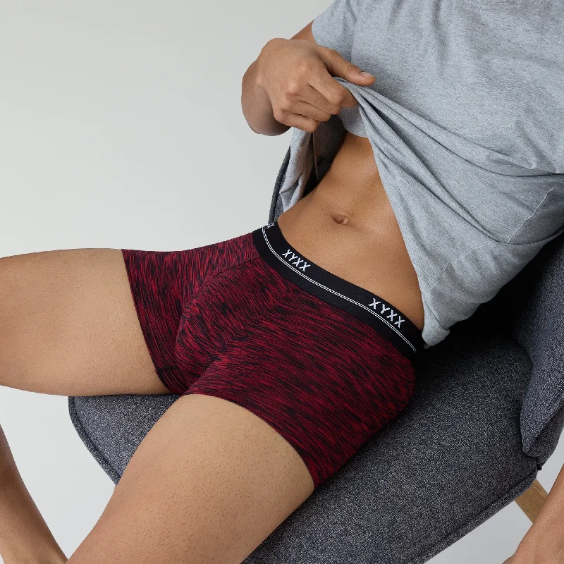 Mid - rise men's trunks for a balanced coverageArtisto Modal Trunks Brush Red