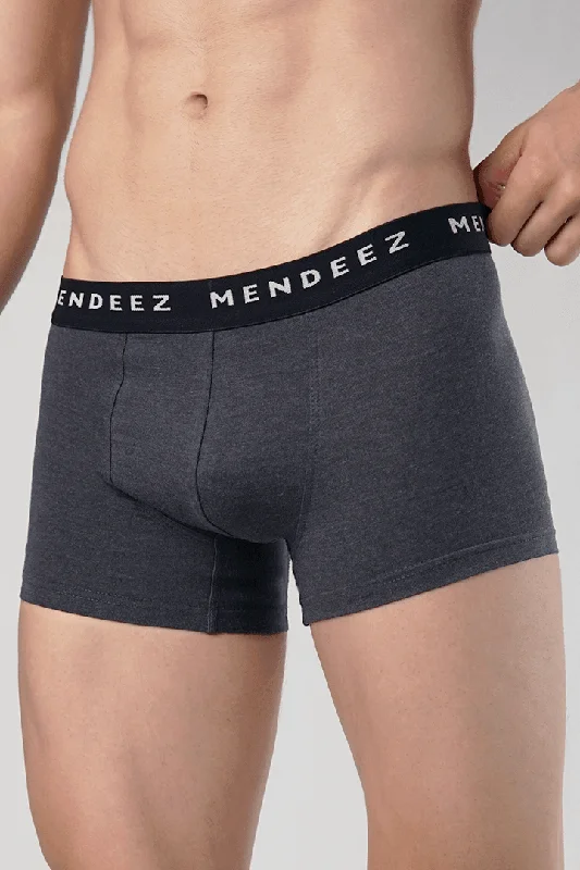 Athletic - grade men's trunks for sportsBoxer Trunks - Charcoal Grey