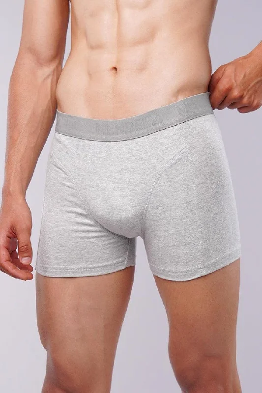 Low - rise men's boxer briefs for a modern silhouetteBoxer Brief - Heather Grey