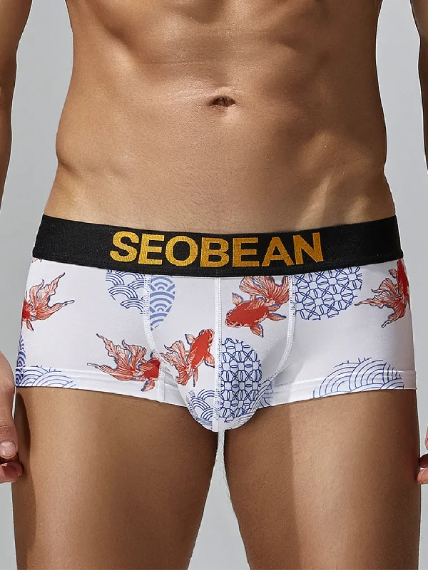 Slim - cut men's trunks for a modern styleMen's Good Luck Fish Casual Underwear