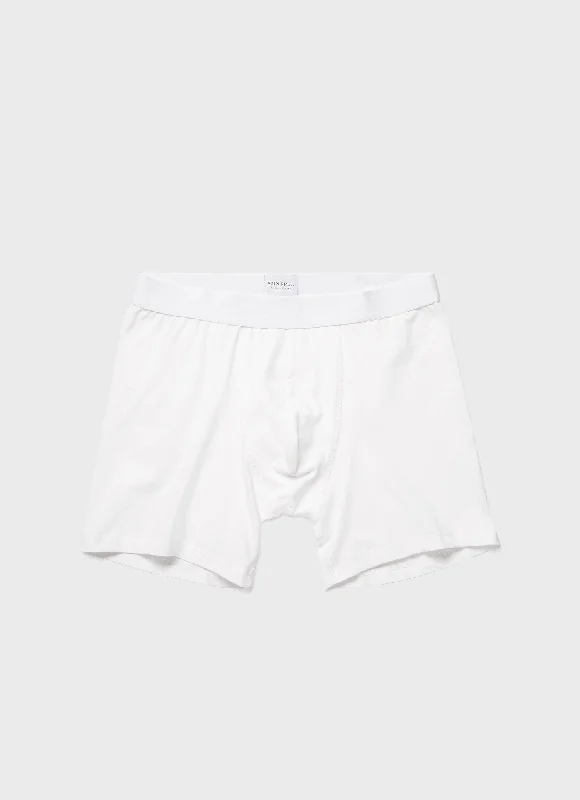 Organic cotton men's boxer briefs for sensitive skinMen's Stretch Cotton Boxer Briefs in White Organic cotton men's boxer briefs for sensitive skinMen's Stretch Cotton Boxer Briefs in White