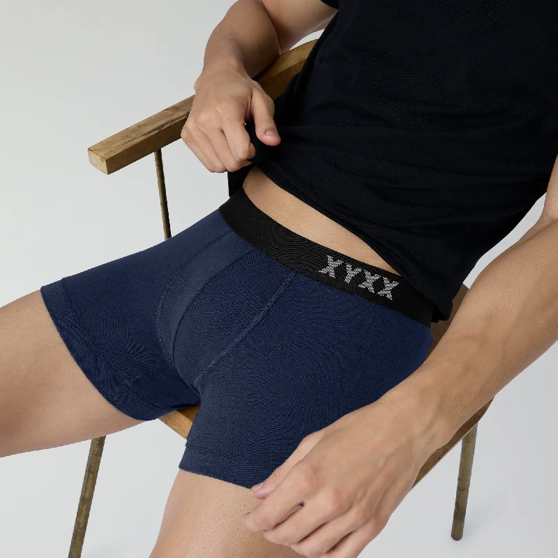 Slim - cut men's trunks for a modern stylePace Cotton Rib Trunks Estate Blue