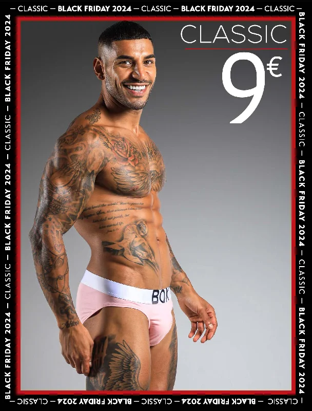Full - back men's briefs for maximum coverageMens Pink Briefs