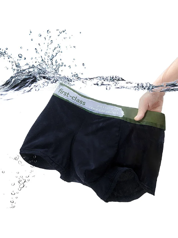 Men's trunks with a quick - dry fabricMen's Pure Cotton Gradient Belt Trunks