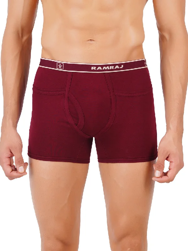 Breathable men's trunks for all - day wearMen Soft Combed Fine Jersy Solid Pocket Trunks Target (2PCs Pack)