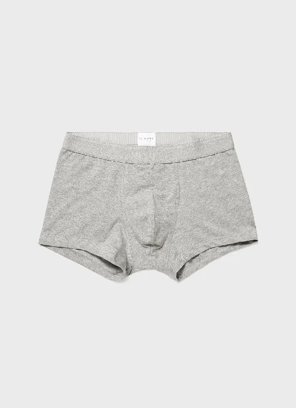 Men's trunks with a reinforced crotch areaMen's Stretch Cotton Trunks in Grey Melange Men's trunks with a reinforced crotch areaMen's Stretch Cotton Trunks in Grey Melange