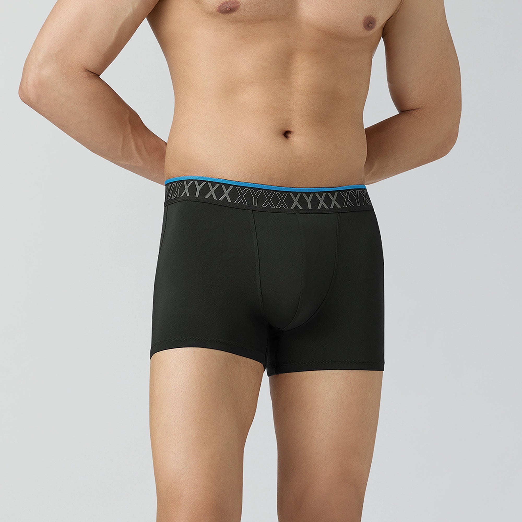 Printed men's trunks with eye - catching motifsZest Tactel Trunks Pitch Black