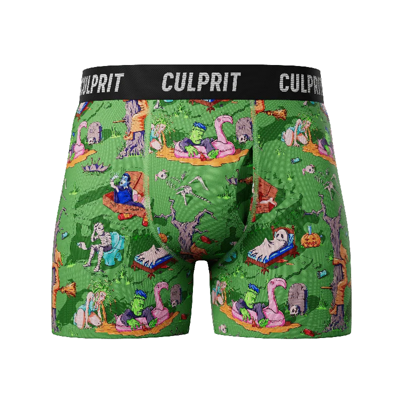 Organic cotton men's boxer briefs for sensitive skinMonster Hangover 🧛‍♂️ 🤮