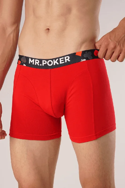 Athletic - style men's boxer briefs for active lifestylesMr. Poker Boxer Brief