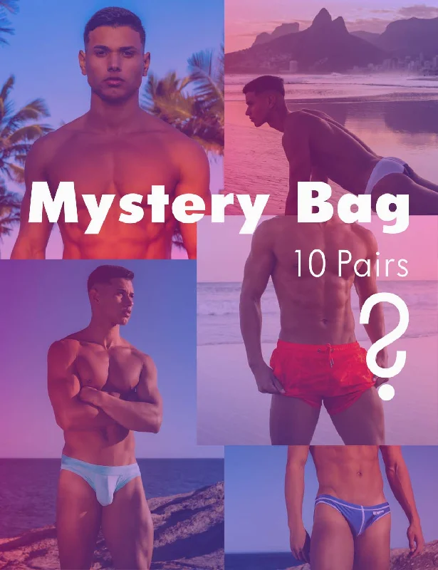 Men's boxer briefs with a soft elastic leg bandMystery Bag - 10 Pairs
