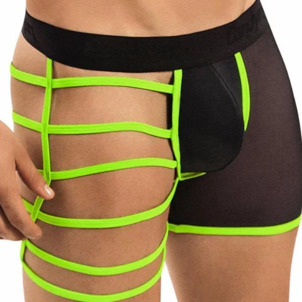 High - rise men's boxer briefs for extra supportNeon Side Show Boxer Briefs