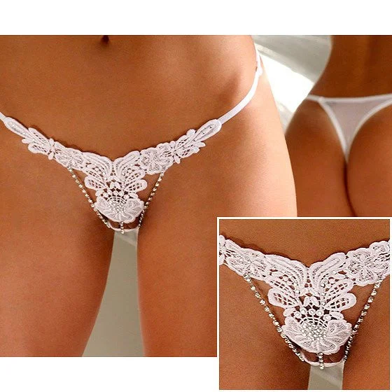 Low - rise men's sexy underwear for a seductive silhouetteNew Sexy Mash Crystal Lace Trance Thong Underwear Lingerie Low - rise men's sexy underwear for a seductive silhouetteNew Sexy Mash Crystal Lace Trance Thong Underwear Lingerie