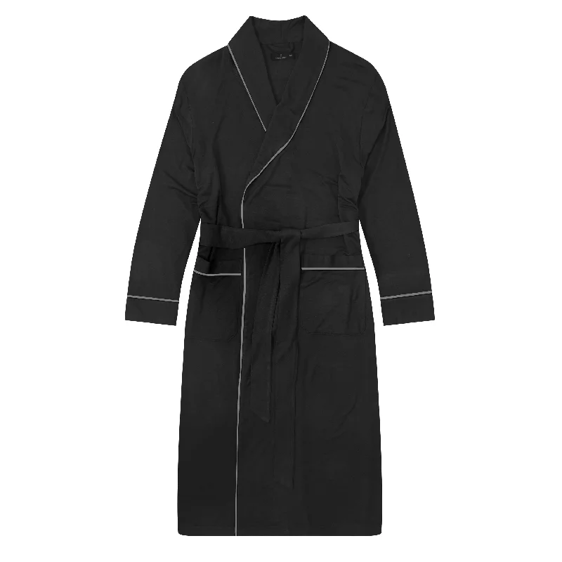 Organic men's thongs for an eco - friendly optionMen's Jersey Knit French Terry Robe