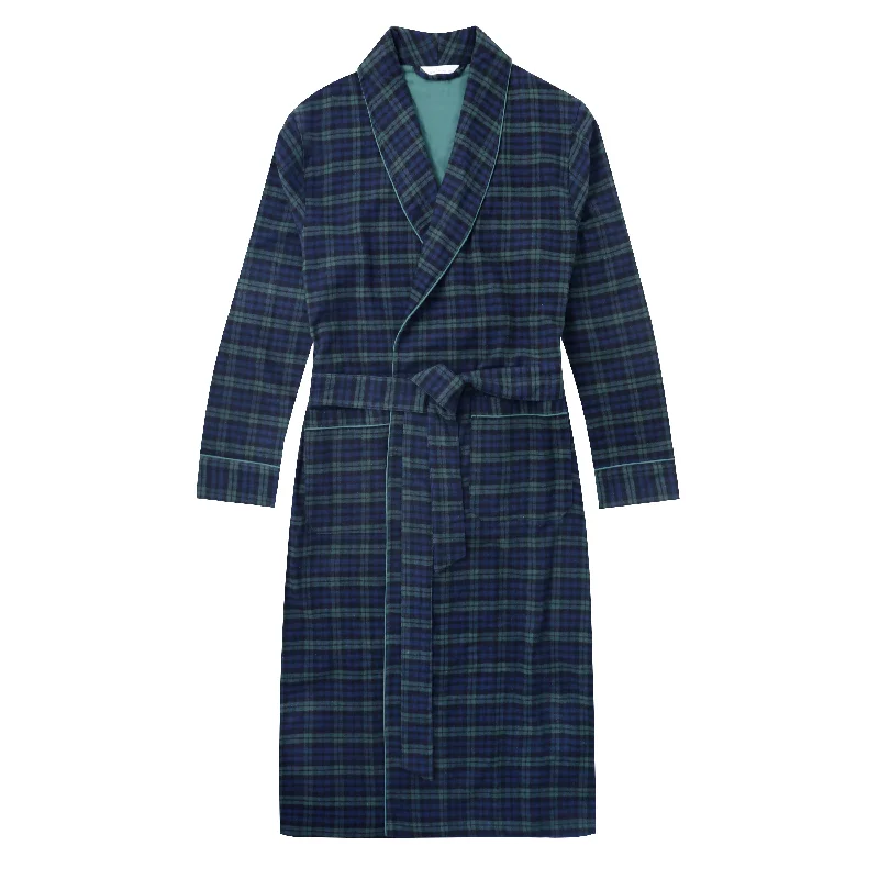 Navy Green Scotch Plaid