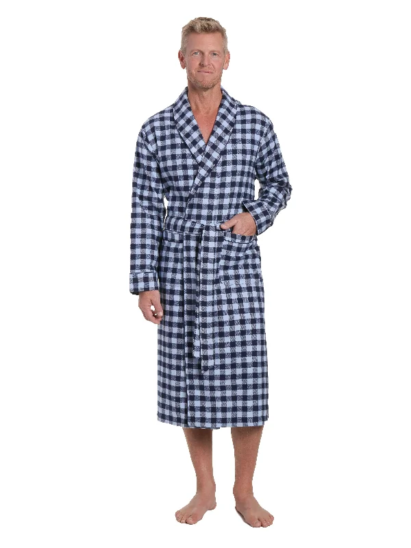Gingham Checks - Navy Blue