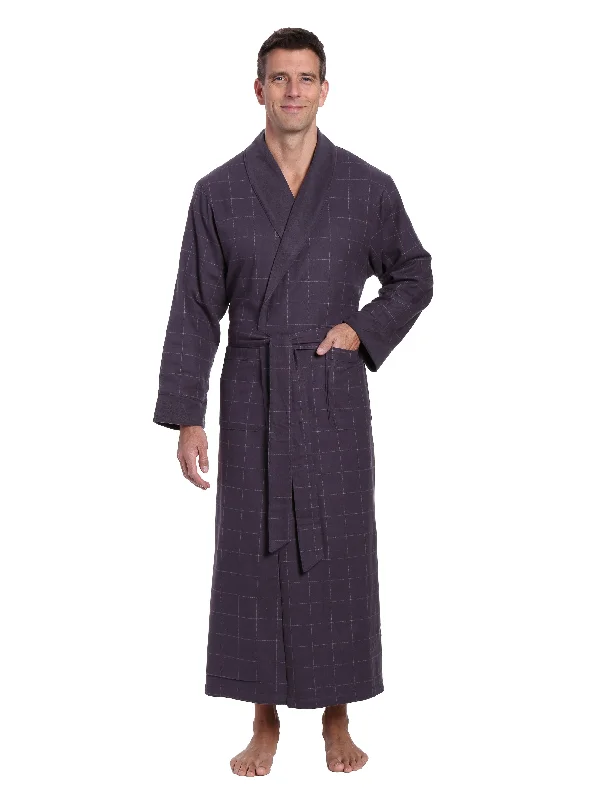 Performance men's thongs for active useMens Premium 100% Cotton Flannel Fleece Lined Robe - Windowpane Checks - Iron Performance men's thongs for active useMens Premium 100% Cotton Flannel Fleece Lined Robe - Windowpane Checks - Iron