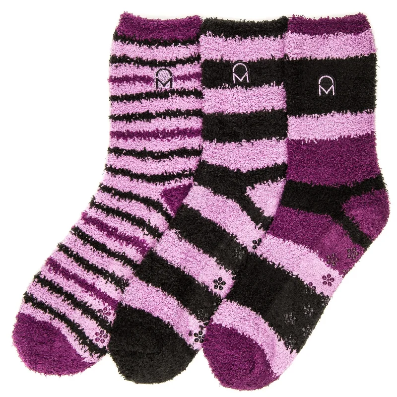Leather men's thongs for a fetish lookWomen's (3 Pairs) Soft Anti-Skid Fuzzy Winter Crew Socks - Set A7
