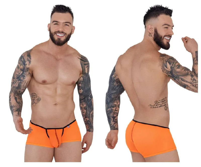 Designer men's boxer briefs with a premium lookPikante PIK 1273 Sonar Trunks Color Orange Designer men's boxer briefs with a premium lookPikante PIK 1273 Sonar Trunks Color Orange