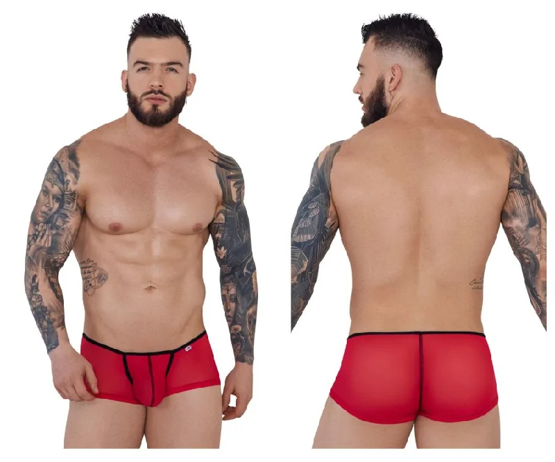 Stretch - fabric men's boxer briefs for a flexible fitPikante PIK 1273 Sonar Trunks Color Red Stretch - fabric men's boxer briefs for a flexible fitPikante PIK 1273 Sonar Trunks Color Red