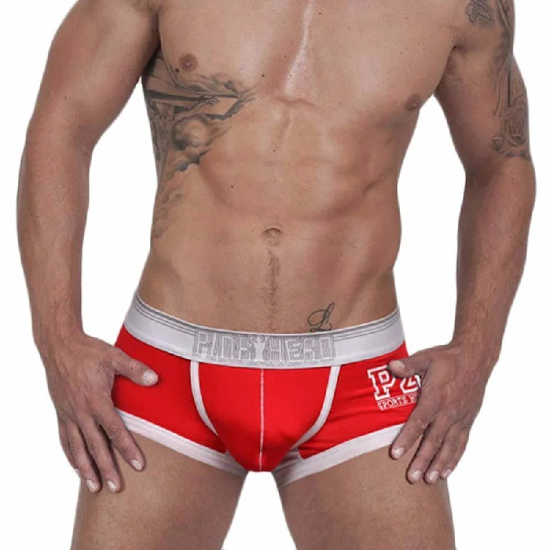 High - rise men's boxer briefs for extra supportPink Hero P2 Square Cut Boxer Briefs