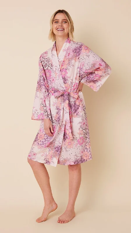 Solid - color men's thongs in simple huesPiper Luxe Pima Kimono Robe