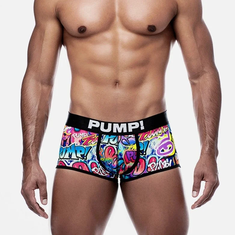 Men's boxer briefs with a contoured pouch for comfortPUMP! Drip boxer graffiti