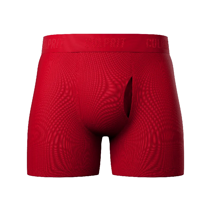 Microfiber men's boxer briefs for a smooth feelRed Hot❗️Boxer Brief w/ Fly