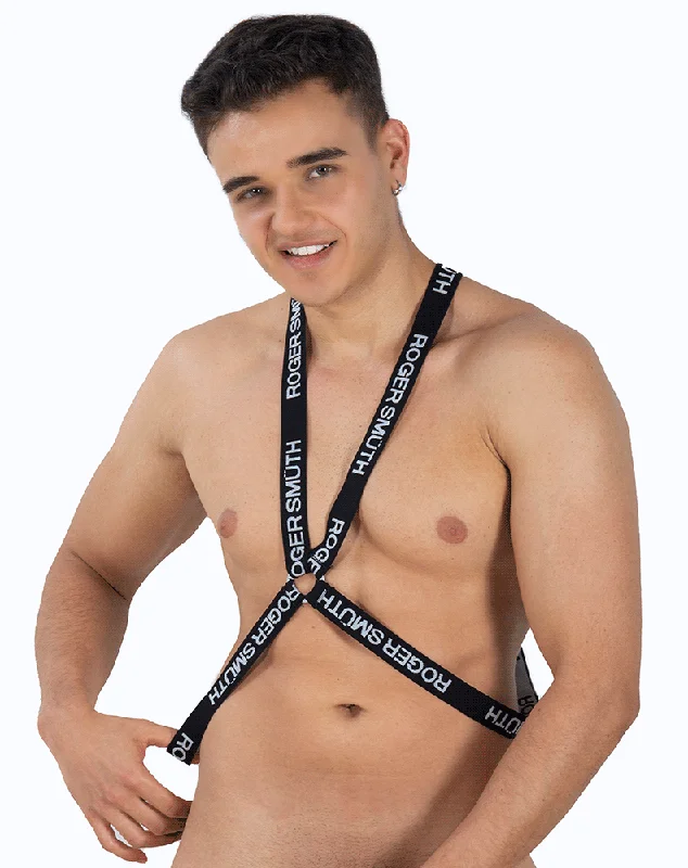 Sequined men's sexy underwear for a sparkly appearanceRoger Smuth Rs037 Harness Black Sequined men's sexy underwear for a sparkly appearanceRoger Smuth Rs037 Harness Black
