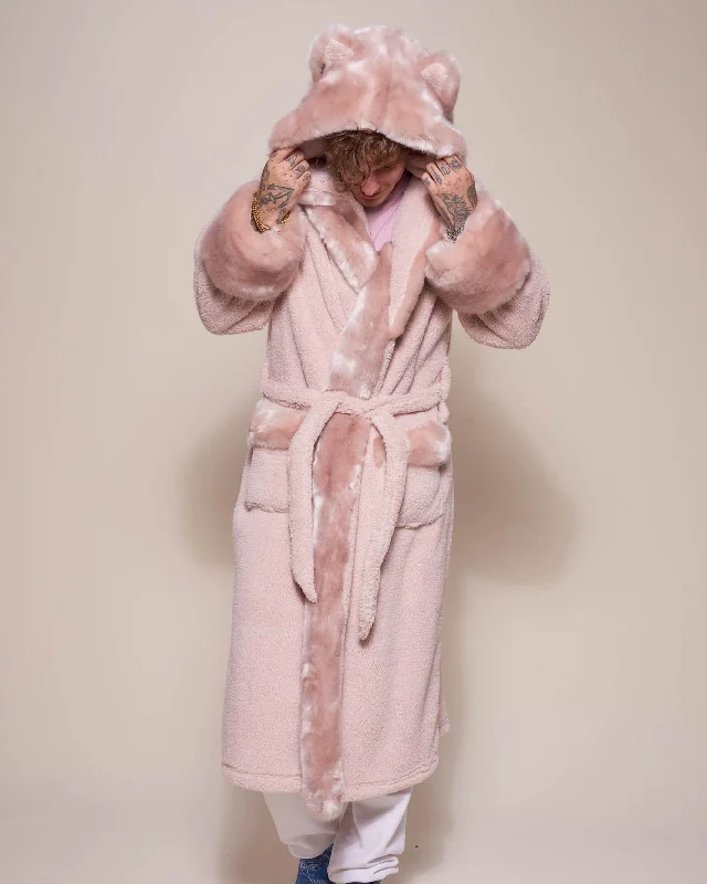 Microfiber men's thongs for a smooth feelClassic Men's Luxury Pink Robe | Rose Quartz Wolf