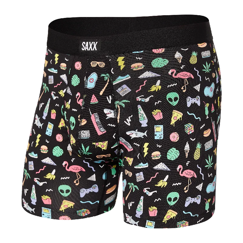 Low - rise men's boxer briefs for a modern silhouetteSaxx Daytripper Boxer Brief Fly - Fun Bits-Black Low - rise men's boxer briefs for a modern silhouetteSaxx Daytripper Boxer Brief Fly - Fun Bits-Black