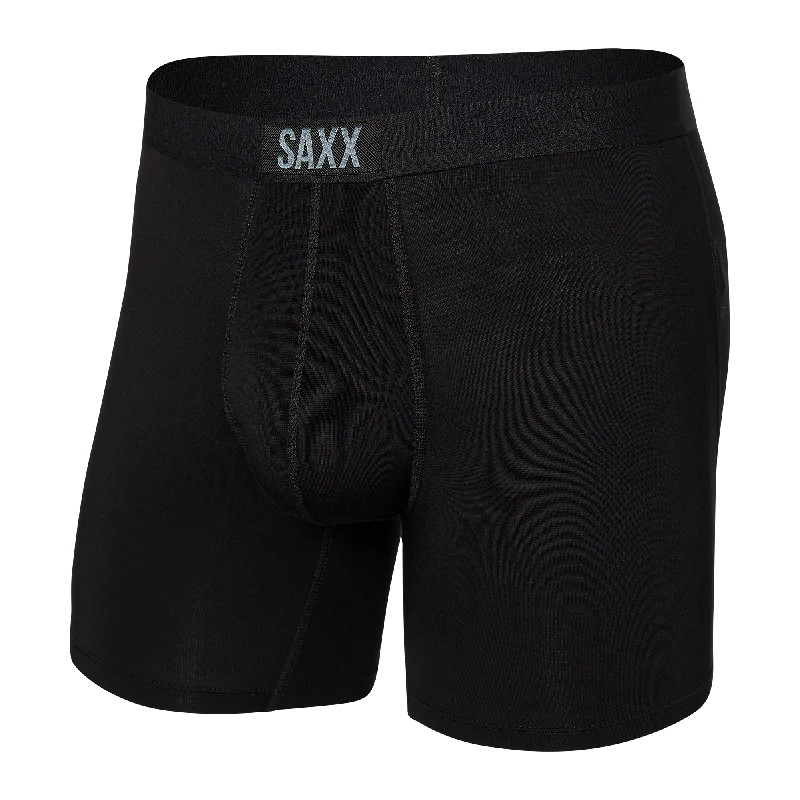 Men's boxer briefs with a contoured pouch for comfortSaxx Vibe Super Soft Boxer Brief - Black