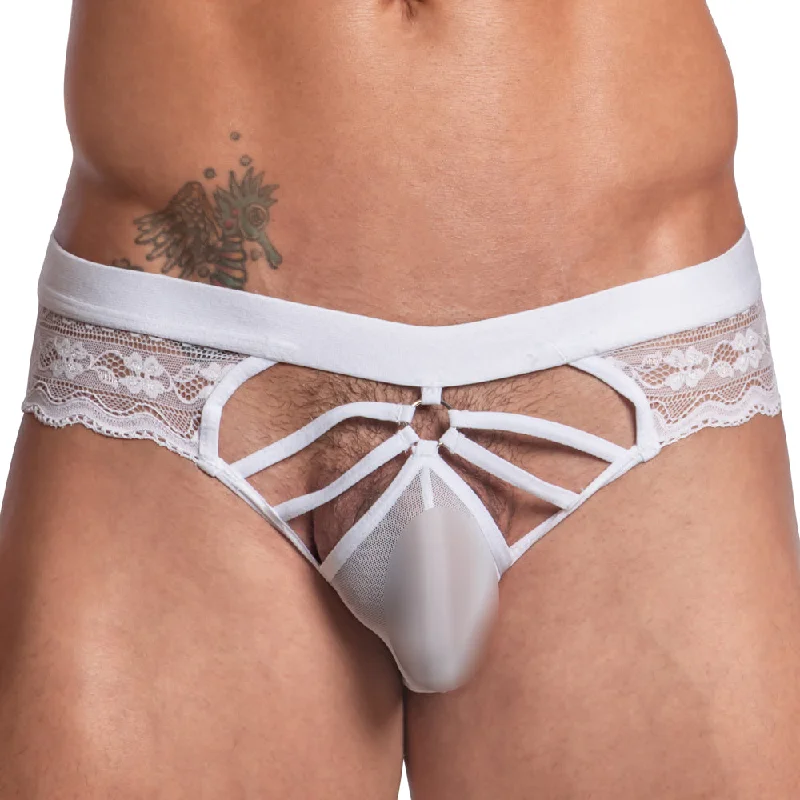 Metallic men's sexy underwear for a futuristic lookSecret Male SMI053 Steel Ring Sheer Bikini Metallic men's sexy underwear for a futuristic lookSecret Male SMI053 Steel Ring Sheer Bikini