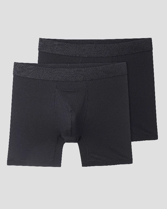 Low - cut men's briefs for a discreet appearanceMen's SilkSkins® Air Cool 6-Inch Boxer Briefs (2 Pack) Low - cut men's briefs for a discreet appearanceMen's SilkSkins® Air Cool 6-Inch Boxer Briefs (2 Pack)