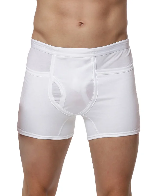 Tag - less men's trunks for irritation - free comfortSoft Combed Fine Jersy White Pocket Trunks Target (2PCs Pack) Tag - less men's trunks for irritation - free comfortSoft Combed Fine Jersy White Pocket Trunks Target (2PCs Pack)