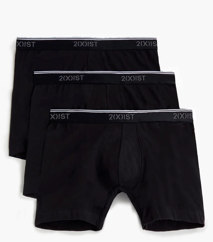 Anti - odor men's boxer briefs for long - lasting freshnessCotton Stretch 6" Boxer Brief 3-Pack Anti - odor men's boxer briefs for long - lasting freshnessCotton Stretch 6" Boxer Brief 3-Pack