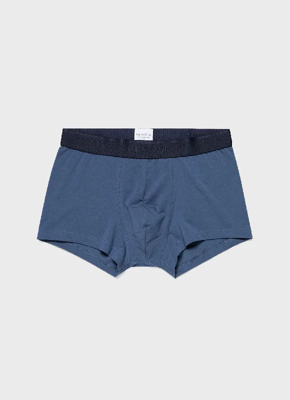 Solid - color men's trunks in various shadesMen's Stretch Cotton Trunks in Atlantic Blue Solid - color men's trunks in various shadesMen's Stretch Cotton Trunks in Atlantic Blue