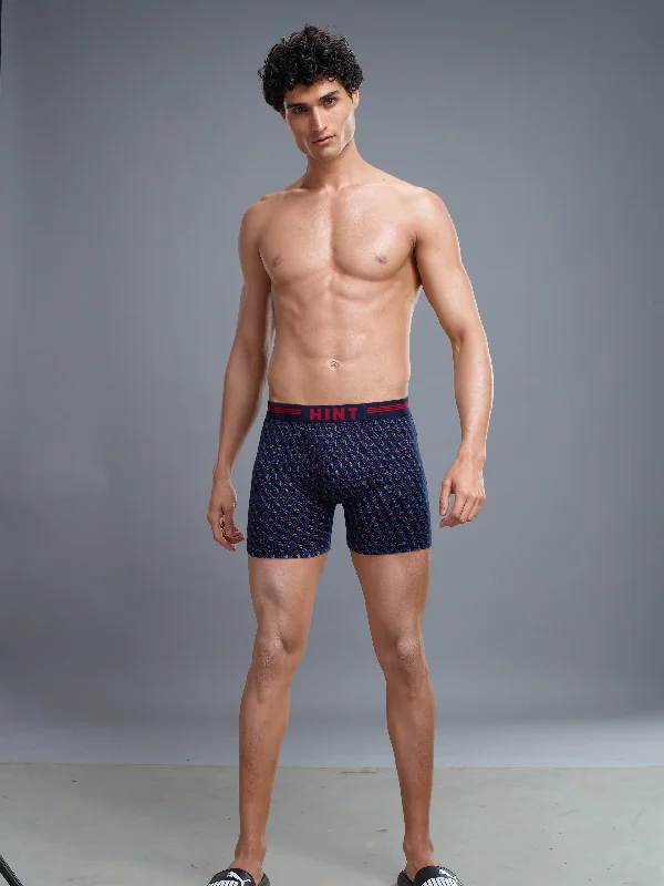 Mesh - back men's trunks for ventilationHINT IN STYLO LONG TRUNK # PRINT